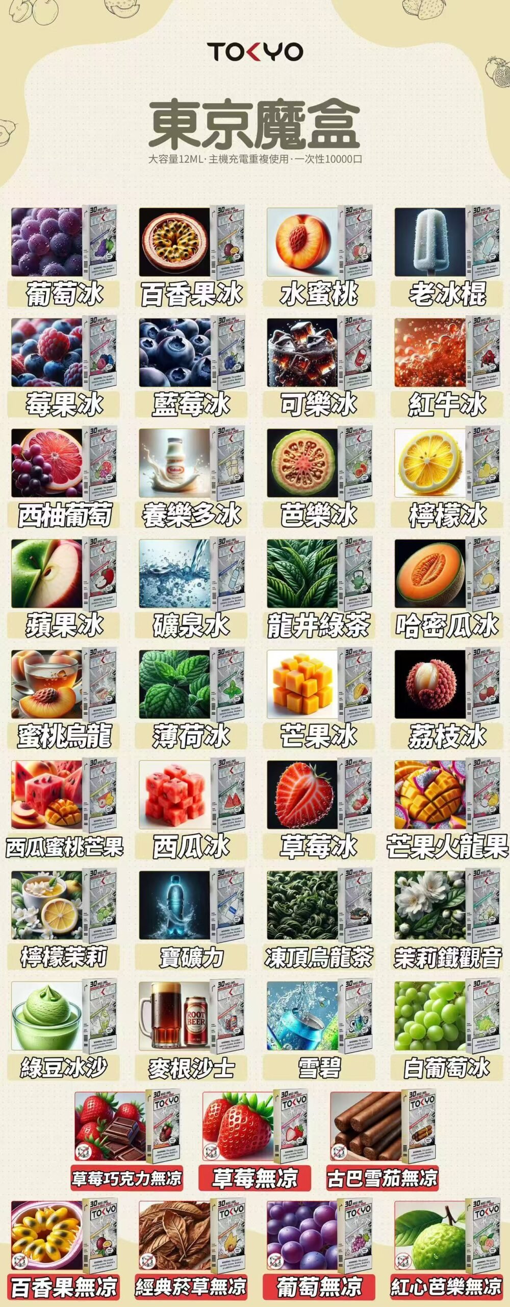 【狂歡福利】滿3盒加購 $100 即贈主機 東京魔盒 TOKYO MOHOO 專用彈 12ml 傲人裝載封存繽紛馥郁的果香弧線 3% 精煉丁鹽綻放細膩層次 台灣現貨:圖片 2
