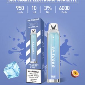 VP TURBO 6000 抛棄式 950mAh 卓越電量支撐 打造無可取代的沉穩吸啜享受 每一口皆是極致濃縮的芬芳 台灣現貨