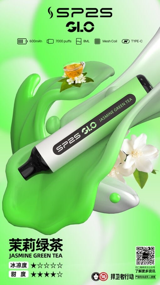 SP2S GLO 系列 7000口 進化級 Mesh 霧化工藝 30mg 釋放細膩且磅礡的豐盈煙氣 告別電量焦慮的長效續航神器 台灣現貨:圖片 9