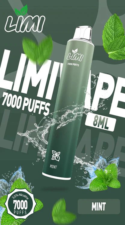 LIMI 7000抛棄式主機 化繁為簡的工藝結晶 3.5% 醇熟技術賦予清透綿長的入喉享受 精密電量分配守護每一滴精華 台灣現貨:圖片 14