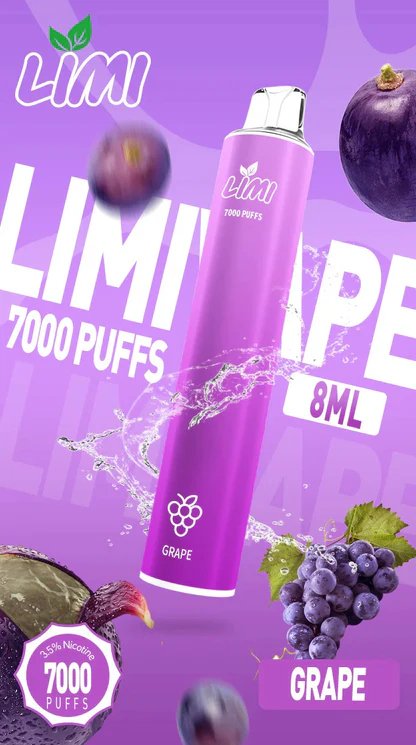 LIMI 7000抛棄式主機 化繁為簡的工藝結晶 3.5% 醇熟技術賦予清透綿長的入喉享受 精密電量分配守護每一滴精華 台灣現貨:圖片 16