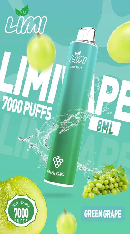 LIMI 7000抛棄式主機 化繁為簡的工藝結晶 3.5% 醇熟技術賦予清透綿長的入喉享受 精密電量分配守護每一滴精華 台灣現貨:圖片 6