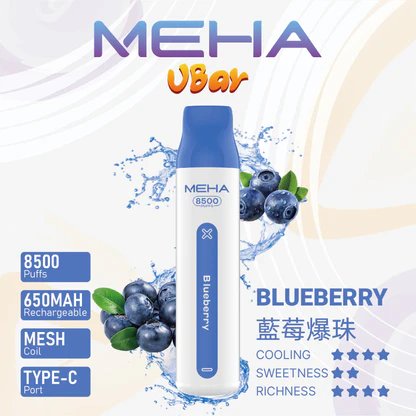 MEHA 魅嗨小白條 8500 抽 沈浸於 650mAh 穩定供電的細膩洗禮 3% 獨家調配比例還原鮮明果韻 跨越萬次吸吮的品質保證 台灣現貨:圖片 4