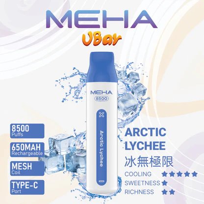 MEHA 魅嗨小白條 8500 抽 沈浸於 650mAh 穩定供電的細膩洗禮 3% 獨家調配比例還原鮮明果韻 跨越萬次吸吮的品質保證 台灣現貨:圖片 7